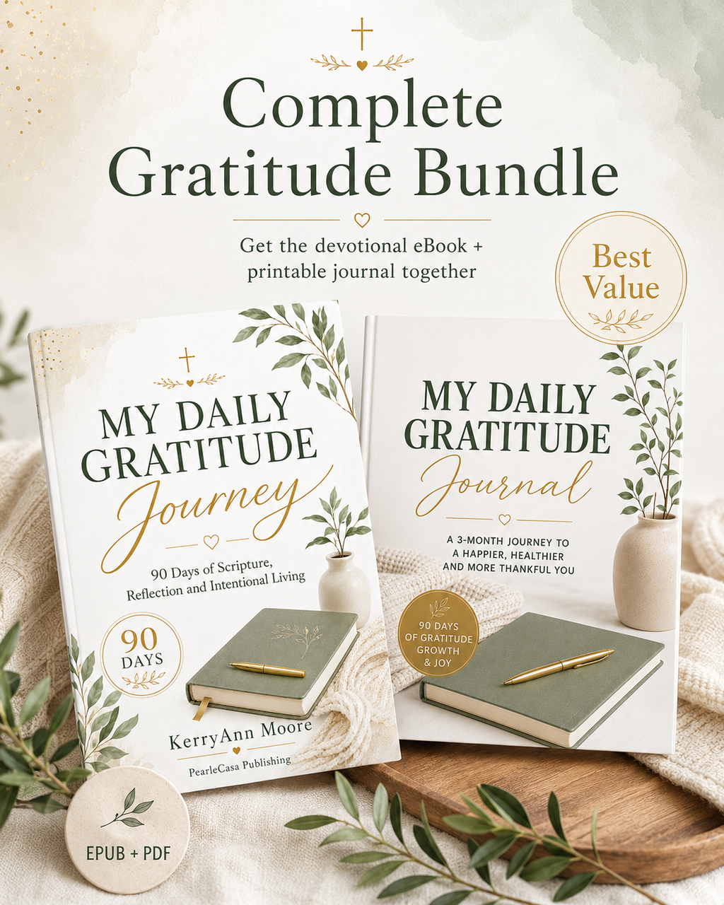 My Daily Gratitude Journey: 90 Days of Scripture, Reflection and Intentional Living